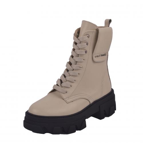 Ботинок Афина бежевая кожа д