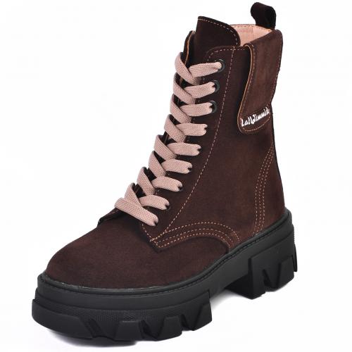 Ботинок Афина коричневый замш д