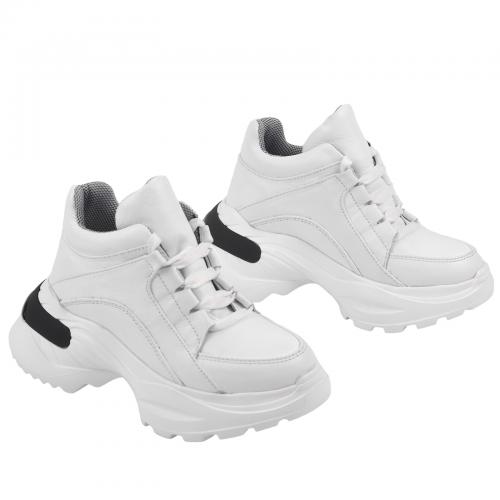 Ботинок Роуз белая кожа д