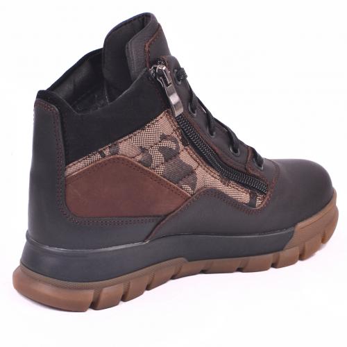 Ботинок Скипер коричневый мат милитари