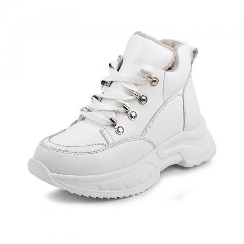 Ботинок Марта белый флотар кожа д