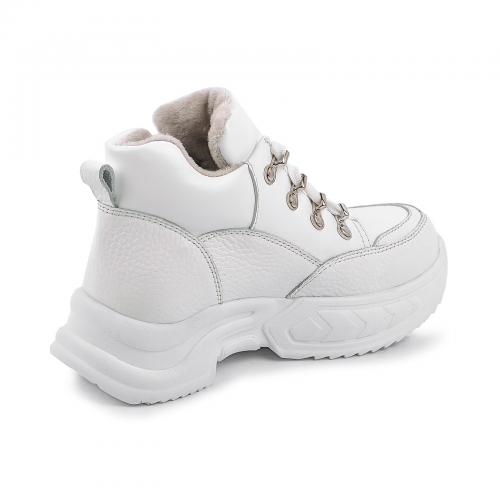 Ботинок Марта белый флотар кожа д