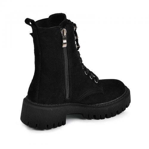 Ботинок Берта черный замш д