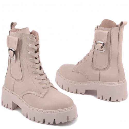 Ботинок Агата лотос кожа д