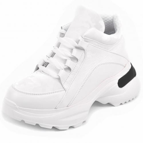 Ботинок Роуз белый флотар милитари д