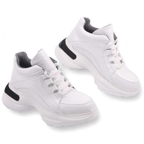 Ботинок Роуз белая кожа