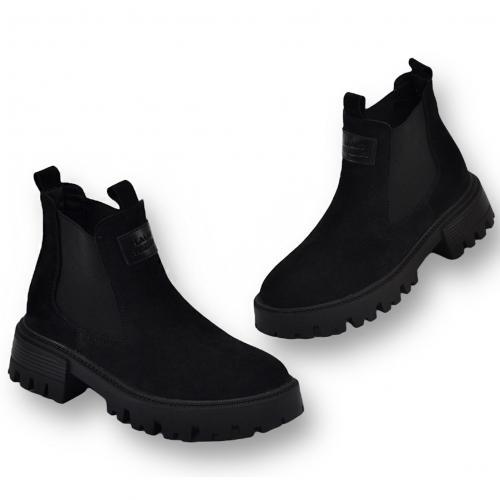 Ботинок Санта 33 черный замш 