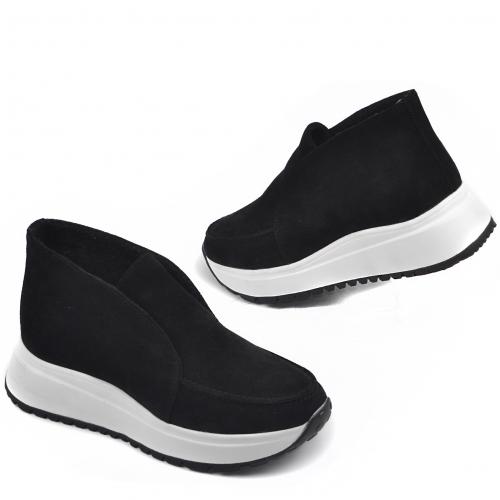 Угги Тати черный замш д