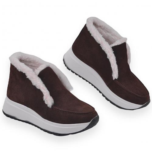 Угги Тати коричневый замш д