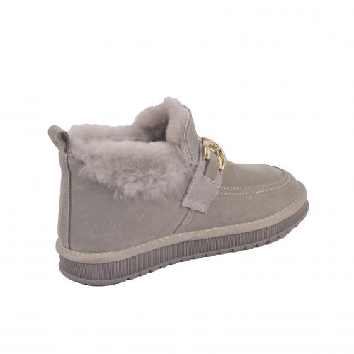 Угги серый замш