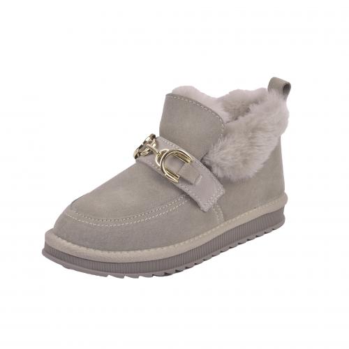 Угги серый замш