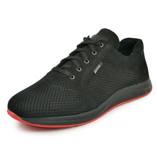 Булет черный нубук перфорация