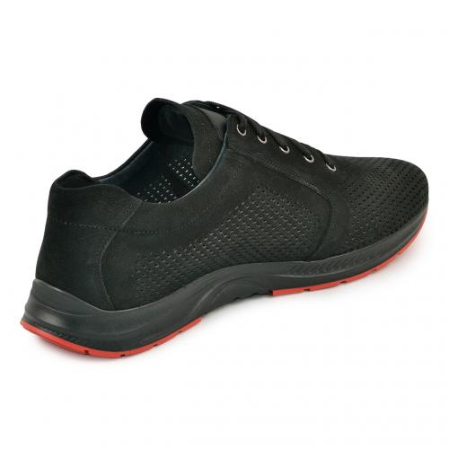 Булет черный нубук перфорация