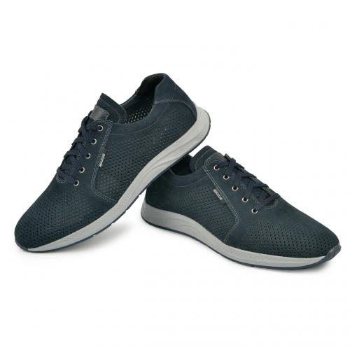 Булет синий нубук перфорация