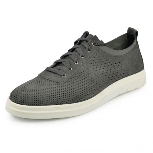 Инди серый нубук перфорация