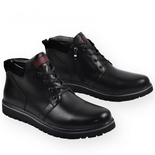 Ботинок 82 черная кожа 